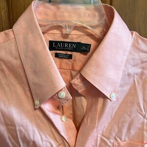 Lauren men’s dress shirt - peach